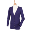 Women'S V-Button Cardigan in purple