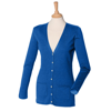 Women'S V-Button Cardigan in royal