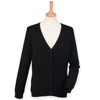 Women'S V-Neck Cardigan in black