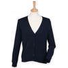 Women'S V-Neck Cardigan in navy