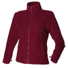 Women'S Microfleece Jacket in burgundy