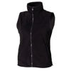 Women'S Sleeveless Microfleece Jacket in black