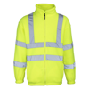 High-Visibility Full Zip Fleece in fluorescent-yellow