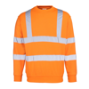 High-Visibility Sweatshirt in fluorescent-orange