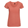 Women'S V-Neck Hd T in coral-marl