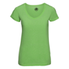 Women'S V-Neck Hd T in green-marl