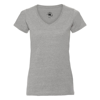 Women'S V-Neck Hd T in silver-marl