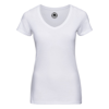 Women'S V-Neck Hd T in white