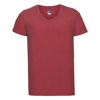 V-Neck Hd T in red-marl