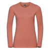 Women'S Long Sleeve Hd T in coral-marl