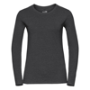 Women'S Long Sleeve Hd T in grey-marl