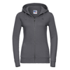 Women'S Authentic Zipped Hooded Sweatshirt in convoy-grey