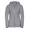Women'S Authentic Zipped Hooded Sweatshirt in light-oxford