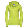 Women'S Authentic Zipped Hooded Sweatshirt in lime