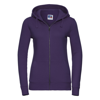 Women'S Authentic Zipped Hooded Sweatshirt in purple