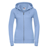 Women'S Authentic Zipped Hooded Sweatshirt in sky