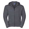 Authentic Zipped Hooded Sweat in convoy-grey