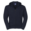 Authentic Zipped Hooded Sweat in french-navy