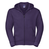 Authentic Zipped Hooded Sweat in purple