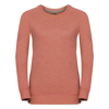 Women'S Hd Raglan Sweatshirt in coral-marl