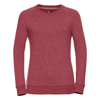 Women'S Hd Raglan Sweatshirt in red-marl