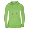 Women'S Hd Hooded Sweatshirt in green-marl
