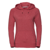 Women'S Hd Hooded Sweatshirt in red-marl