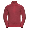 Hd ¼ Zip Sweatshirt in red-marl