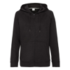 Women'S Hd Zipped Hood Sweatshirt in black