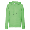 Women'S Hd Zipped Hood Sweatshirt in green-marl