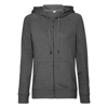 Women'S Hd Zipped Hood Sweatshirt in grey-marl