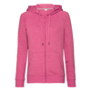 Women'S Hd Zipped Hood Sweatshirt in pink-marl
