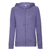 Women'S Hd Zipped Hood Sweatshirt in purple-marl