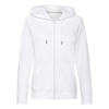 Women'S Hd Zipped Hood Sweatshirt in white