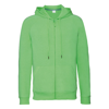 Hd Zipped Hood Sweatshirt in green-marl