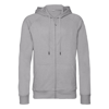 Hd Zipped Hood Sweatshirt in silver-marl