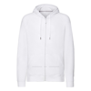Hd Zipped Hood Sweatshirt in white