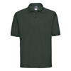 Classic Polycotton Polo in bottle-green