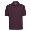 Classic Polycotton Polo in burgundy
