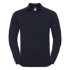 Long Sleeve Classic Cotton Polo in french-navy
