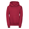 Kids Hooded Sweatshirt in classic-red