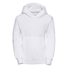 Kids Hooded Sweatshirt in white