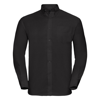 Long Sleeve Easycare Oxford Shirt in black