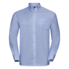 Long Sleeve Easycare Oxford Shirt in oxford-blue