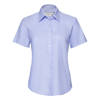 Women'S Short Sleeve Oxford Shirt in oxford-blue
