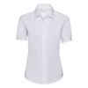 Women'S Short Sleeve Oxford Shirt in white