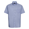Short Sleeve Easycare Oxford Shirt in oxford-blue