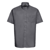 Short Sleeve Easycare Oxford Shirt in silver