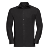 Long Sleeve Pure Cotton Easycare Poplin Shirt in black