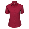 Women'S Short Sleeve Pure Cotton Easycare Poplin Shirt in classic-red